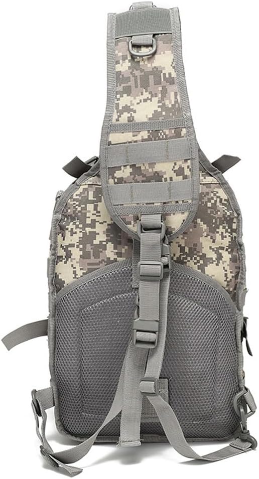 Outdoor Tactical Sling Bag Pack Military Sport Pack Sling Shoulder Backpack Molle Assault Range Bag (ACU)