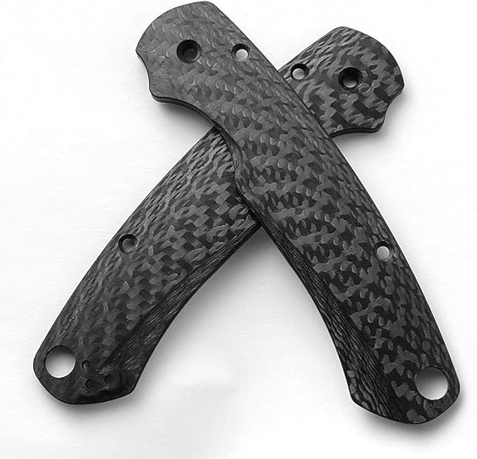 1 Pair Scales Handle Fits for Paramilitary 2 C81 Custom 3K Carbon Fiber Handle Patch DIY Replacement Accessory