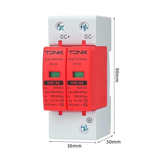 DC2P Series Surge Protection Device 500V 600V 800V 1000V for Photovoltaic Solar System(800V)