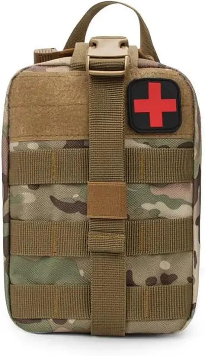 Tactical Hunting Molle Pouch Outdoor Survival Emergency Medical Kit Waist Pack Bag First Aid Kit Hiking Accessories