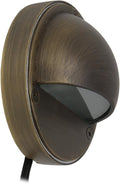 Lightkiwi P8015 Half Moon Deck Light for Low Voltage Landscape Lighting Brass (Light Bulb Not Included)