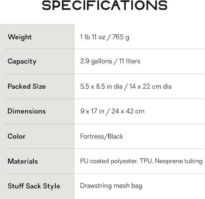 NEMO Equipment Helio Portable Pressure Camp Shower