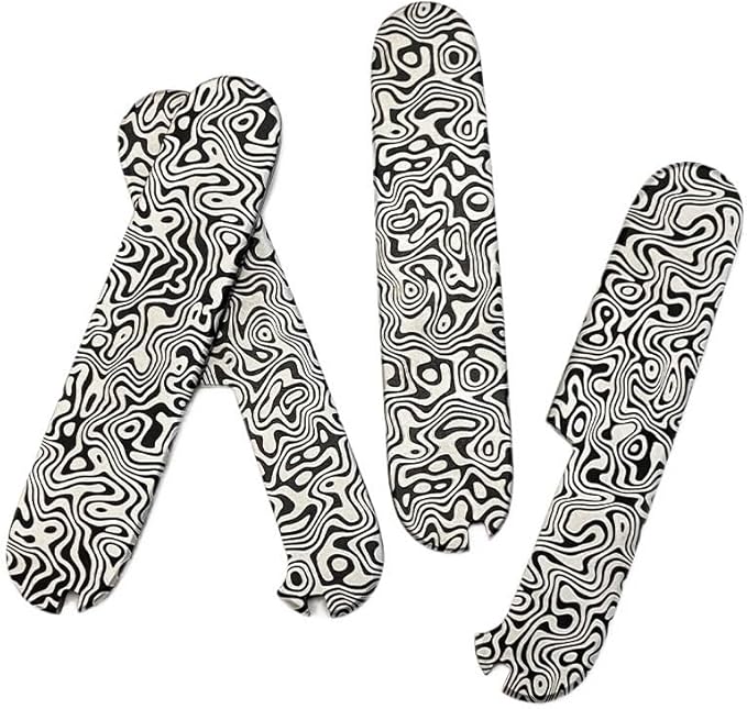 1 Pair Titanium Alloy Scales Fits for 91MM Handle Patch Blank DIY Replacement