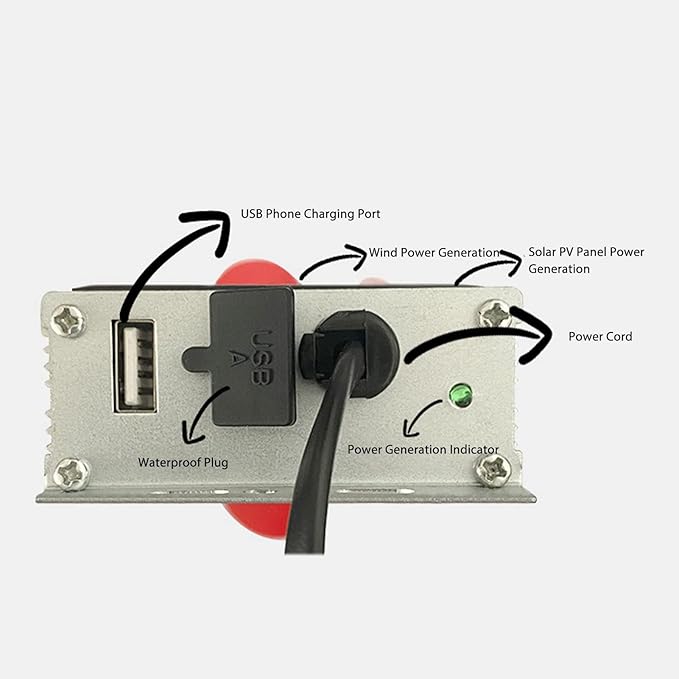 Solar Generator Extender Wind Power System for Car Battery Booster Outdoor DC Panels 12V-125V