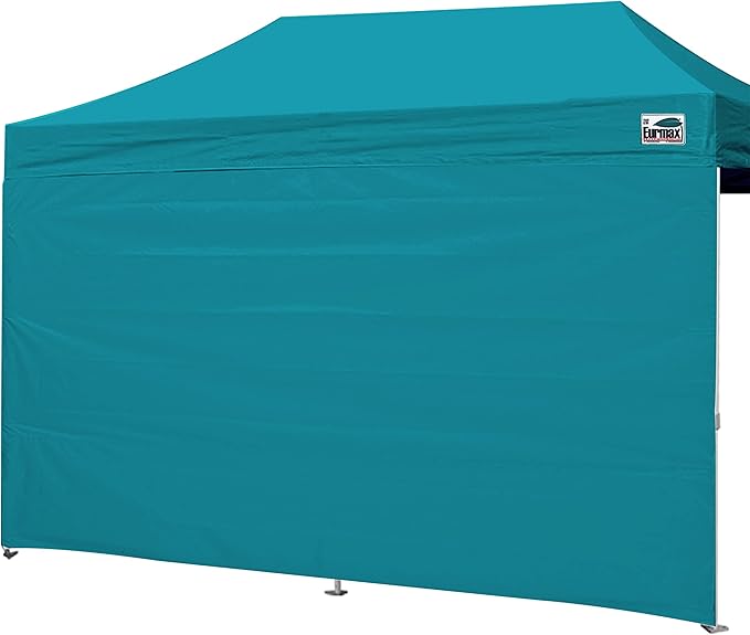 Eurmax USA 10x20 Pop Up Canopy SunWall-UV Protection for TentsBlocks Sunlight&ampWindWater Resistant Side Wall OnlyEasy Hook &amp Loop InstallationFit for 20FT Straight Leg Shelters&ampGazeboT