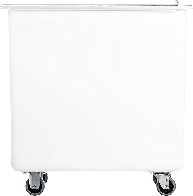 Carlisle FoodService Products BIN2702 Portable Ingredient / Food Storage Bin with Sliding Lid 27 Gallon White