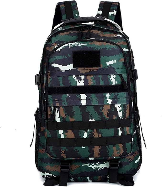 35L Army 3 Days Assault Pack Molle Bag with USB Charging Port Military Tactical Hiking Camping Backpack fit 15.6 Laptop for Men and Women Tabby Camo