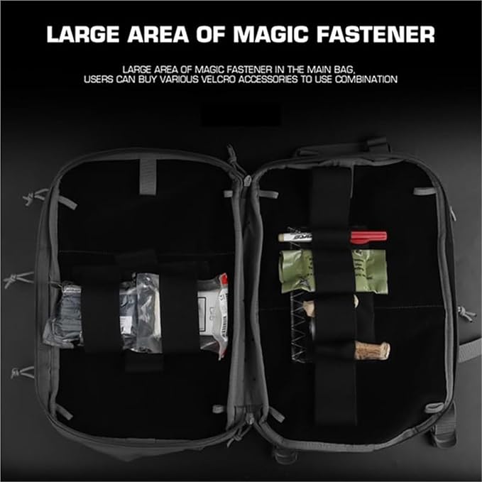 Large Lightweight Tactical First Aid Backpack - Durable Tear-Resistant Medical Organizer with Multipurpose Back Panel(Ranger Green)