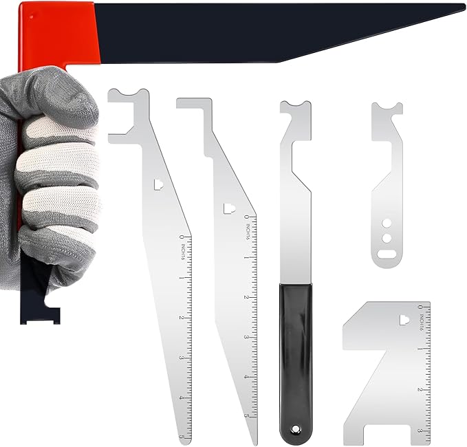 6-Piece Professional Firefighting Multi-Tool Kit Heavy-Duty Emergency Rescue Set for First Responders Ideal for Warehouse &amp Residential Rescue