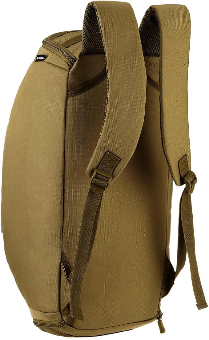 UNISTRENGH 3-Ways Tactical Military Nylon Men Holdall Weekend Travel Duffel Bag Backpack Messenger Shoulder Bags Rucksack Handbag (Coyote-45L)