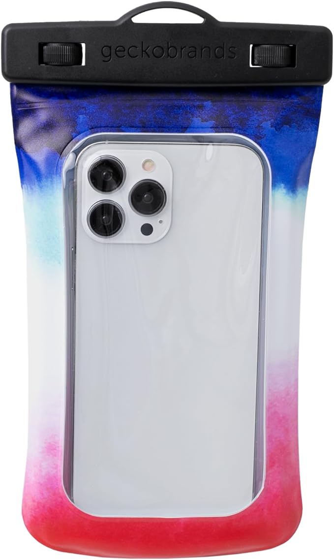 geckobrands Float Phone Dry Bag - Waterproof &amp Floating Phone Pouch – Fits Most iPhone and Samsung Galaxy Models