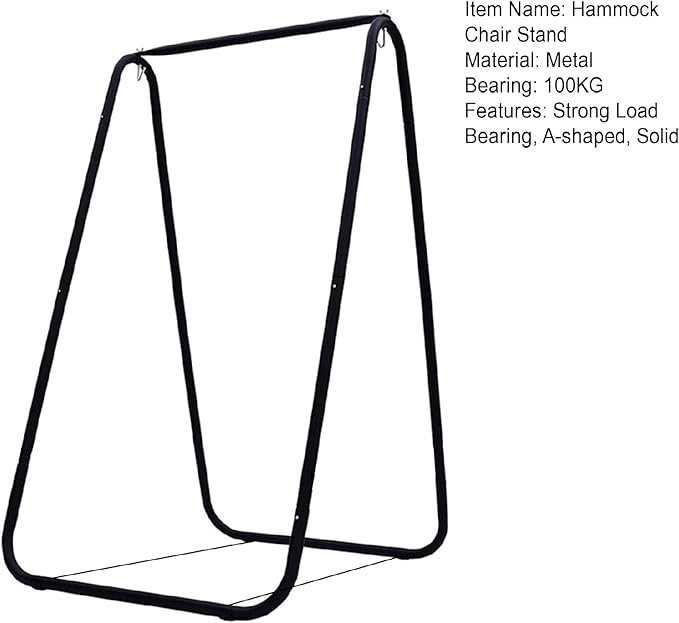 Hammock Chair StandHeavy-Duty Steel Hammock StandMulti-Use Sturdy Swing Stand for Outdoor Garden Yard Indoor Patio Hammock Chair not Include