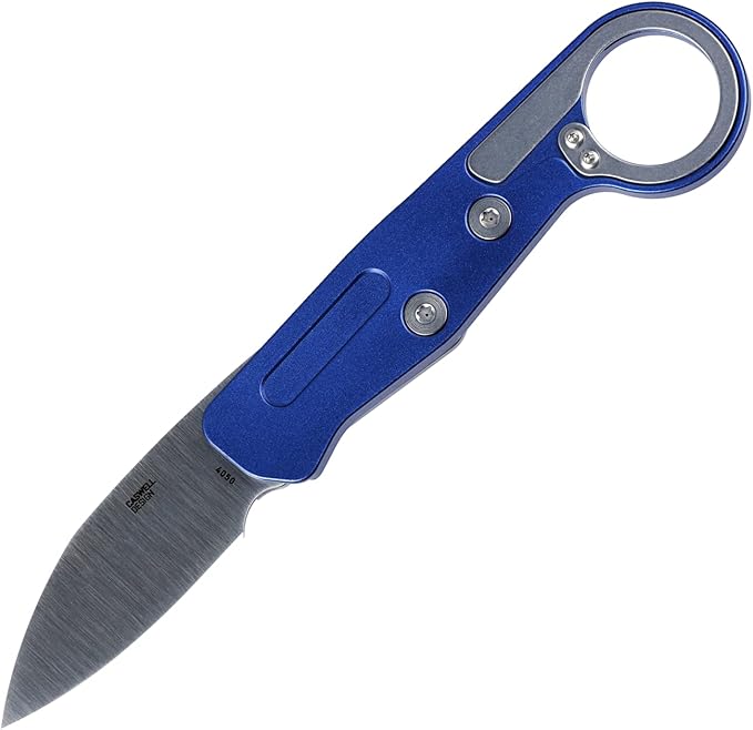 CRKT Provoke EDC Folding Knife with Kinematic: Morphing Karambit D2 Plain Edge Blade Aluminum Handle Pocket Clip 4050