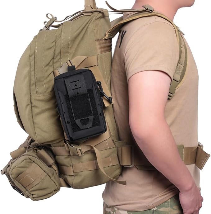 Pouch Phones Waist Bags 1000D Bag for Hiking Camping Cycling Flashlights Outdoor Tools Storage Holders