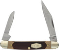 Old Timer 104OT Small Canoe 4.7in Stainless Steel Traditional Folding Pocket Knife with Clip Point and Drop Point Blades Sawcut Handle and Convenient Size for EDC Camping Hunting and Outdoors