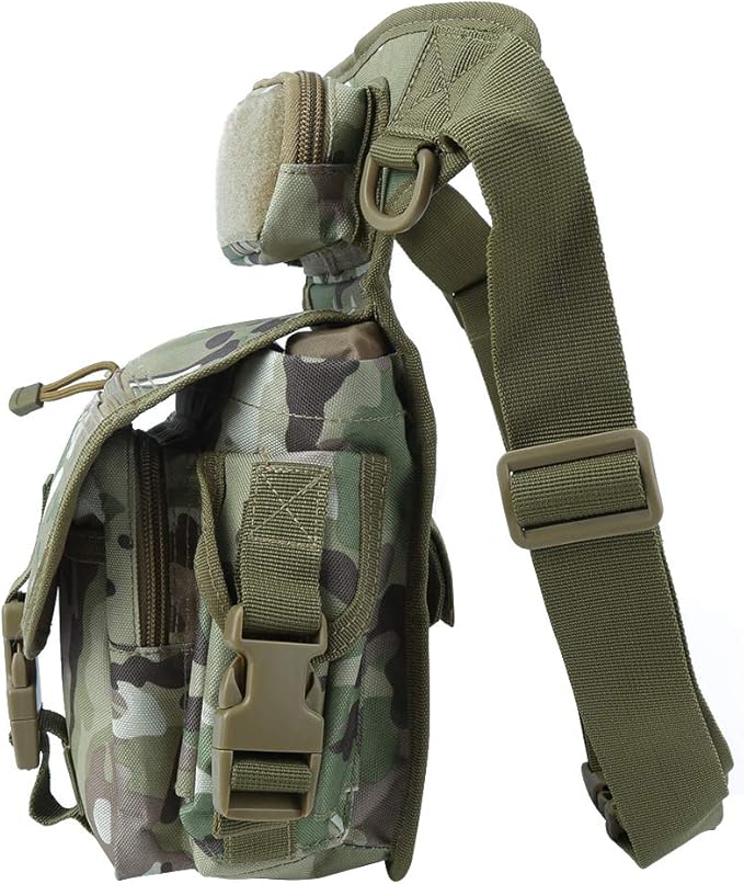 Oxford Cloth Drop Leg Bag Reporter Pouch Multifunctional Photography Leg Bag with Quick Access Pockets Durable 900D Oxford Fabric for Sports Outdoor Activities (CP (spot) One Size)
