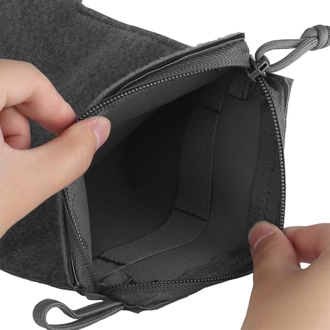 Tactical Admin Pouch with Hook and Loop Quick Release Side Tool Storage Insert Organizer Bag - Universal for Tactical Gear Backpack