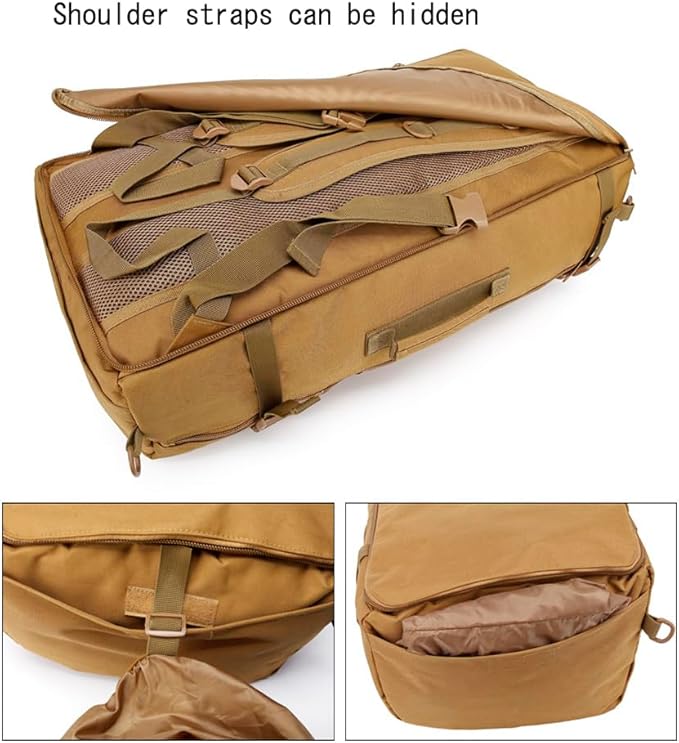 Travel Backpack 60L Hiking Bag 3 Way Day pack Extra Large 3~7 Day Bug Out Molle Survival Rucksack