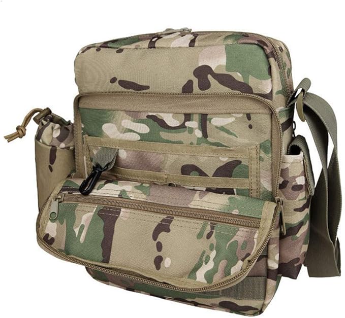 Sunnystacticalgear Outdoor Sports Hiking Sling Pack Camouflage Tactical Molle Shoulder Bag - Green
