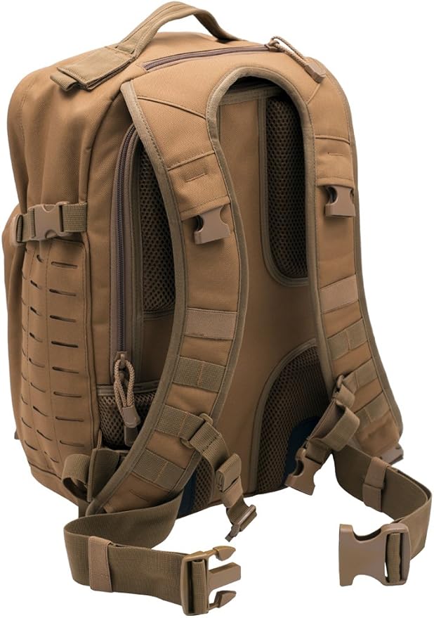 LAPG Atlas 12 Hour Tactical Backpack for Men &amp Women Survival Gear Bag Large Hiking Camping Bug Out Backpack Coyote