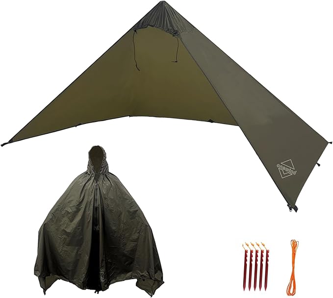 onewind Bushcraft Shelter and Ridgeline Mini Reel Easy and Quick Setup for Camping Hiking Backpacking