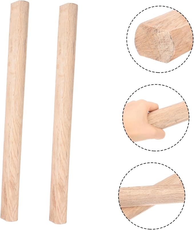 NUOBESTY 2pcs Durable Wood Handle Replacement for Axes Ergonomic Design for Woodworking Splitting Chopping Comfortable and Safe Grip for Tool Restoration