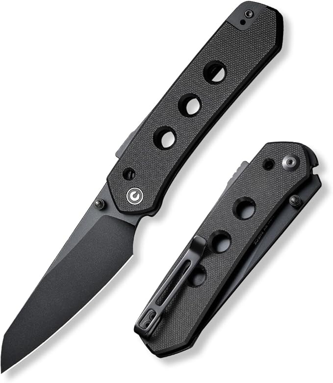 CIVIVI Vision FG Pocket Knife for EDC Superlock Folding Knife with 3.54 Reverse Tanto Nitro-V Blade G-10 Handle Ideal Gift for Men Women C22036-1