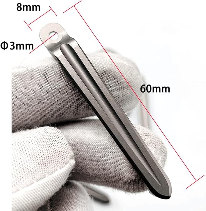 Deep Carry Pocket Clip for Chris Reeve CNC Titanium Integrated Back Clip