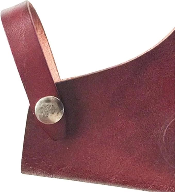 Outdoor Camping Axes Head Sheaths Protectors Bag PU Leather Axes Head Cover Portable Axes Head Sheath Protectors for Outdoor Camping Blade Protection