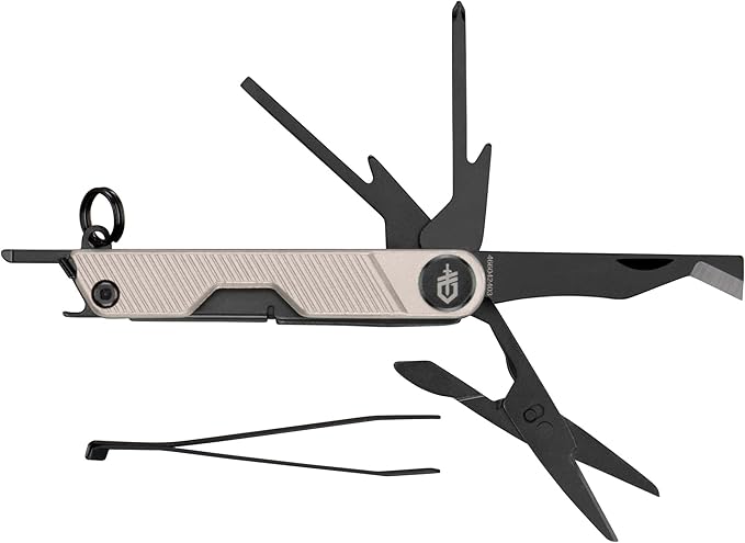 Gerber Gear Armbar Mini - 8-in1 Travel Multitool with Package Opener Screwdriver &amp Scissors - EDC Adventure Gear for Camping Hiking &amp Outdoor - Compact Utility Tool - Rose Gold