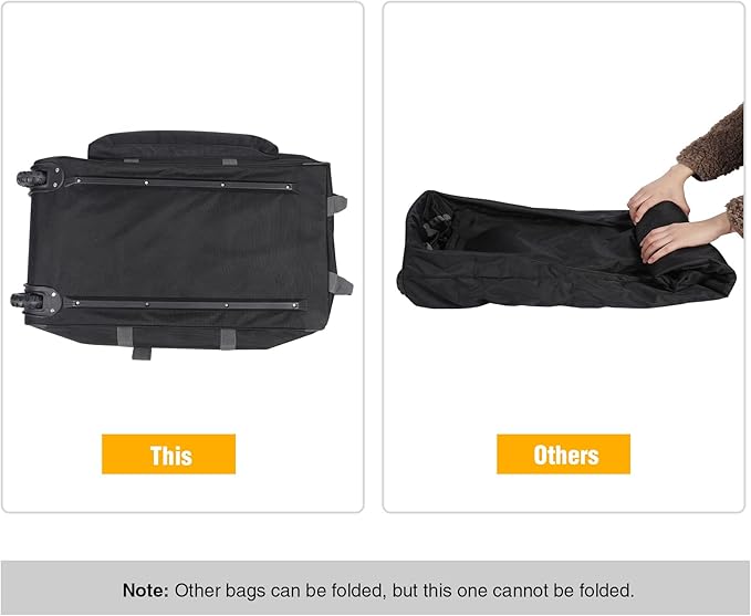 REDCAMP 85L/120L/140L Foldable Duffle Bag with Wheels Large Travel Duffel Bag