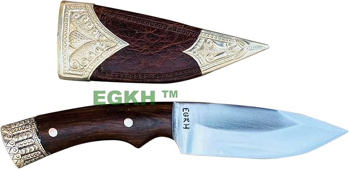 Kukri Factory Outlet - 5 Custom Handmade Hunting Knife - Full Tang Pocket Khukuri Knife Camping Tactical Outdoor Survival Tool