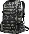 LINGYUE Tactical Backpack Bagpack Waterproof Large Capacity Outdoor Hiking Breathable Padded 14 Laptop Compartment For Camping Travel Trekking(G)