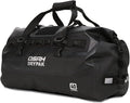 Waterproof Duffel Bag - Motorcycle Dry Bag 40L Tail Bag with Large Storage Space Waterproof Duffle Bags with Outer Mesh Zipper Pocket for Camping Kayaking Fishing &amp Traveling-Black