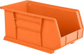 Hudson Exchange 15 x 8 x 7 Plastic Stackable Storage Bin and Hanging Container Orange