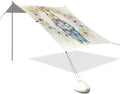 Beach Canopy with Windproof Ropes &amp Sandbags Beach Tent Sun Shade Sun Shelter for Camping Trips Fishing Backyard Fun or Picnics Easter Bunny