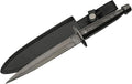 SANZ Damascus Hunting Knife 12.5 Inch - Camping Knife with Full Tang Blade Damascus Handle &amp Sheath - Black Outdoor Knife for Hunting Camping &amp Outdoor uses