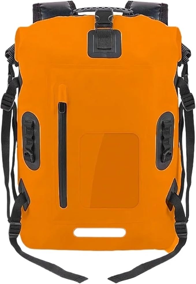 Waterproof Dry Bag 30L Waterproof Drift Bag Swimming Backpack Large River Trekking Shoulder Diving Wet Dry Rafting Canoeing Kayak PVC Camping Bag for SwimmingBoating(Orange)