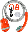 KSTYLE Portable Showers Camping Shower Camping Shower with Submersible Pump Portable Outdoor Shower Water Pump for CampingOrange