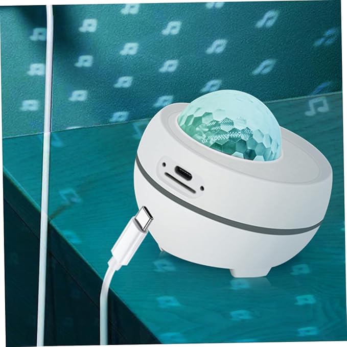 Happyyami Shower with Night Light Projector Multipurpose Portable for Bathroom Camping and Outdoor Use