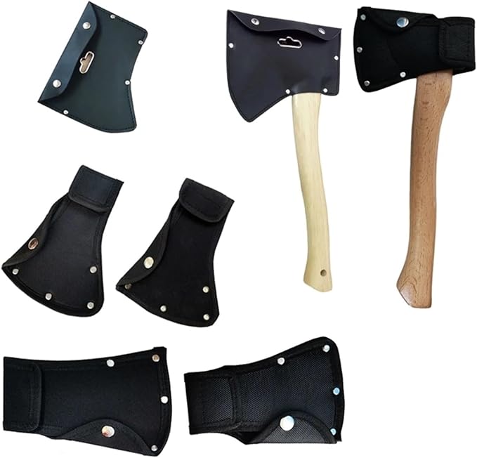 Hatchet Sheath Axes Heads Sheaths Handmade Protectors Case Light Weight Camping Waist Hangings Bag for Outdoor Work(1 600G Leather for C)