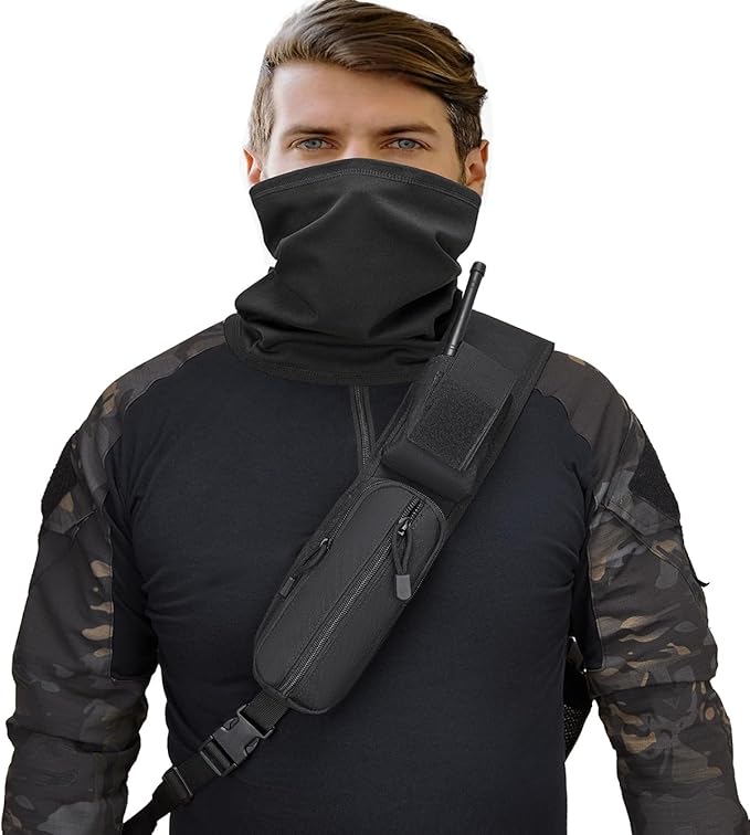 ATBP Tactical Crossbody Bag Holster Shoulder Backpack 6 Elastic Slots Water Bottle Holder Carrier Accessories Pouch 15L