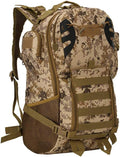 Outdoor Sports Pack Hiking Bag Tactical Rucksack Camo Knapsack Combat Camouflage Tactical Molle 45L Backpack
