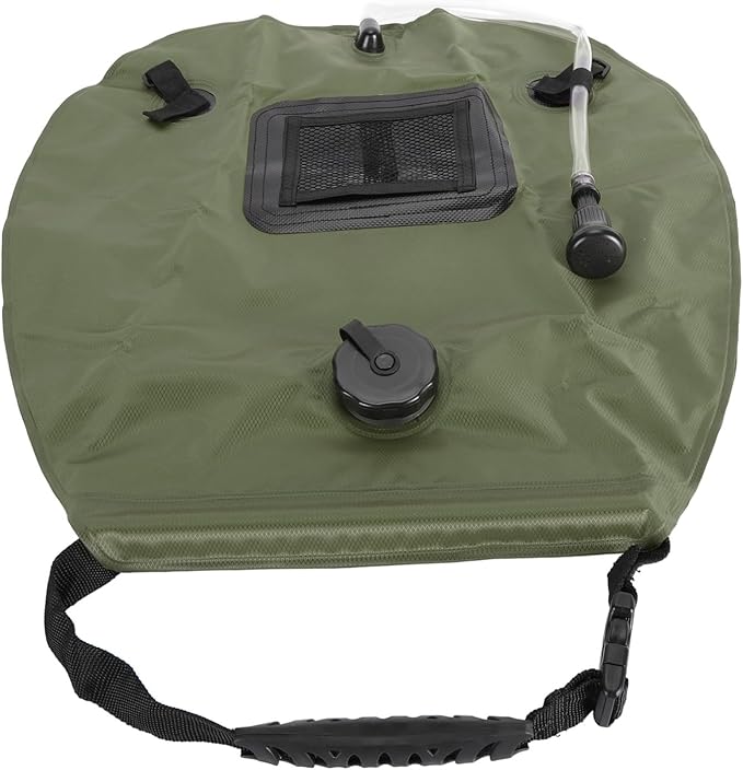Haofy Solar Portable Shower Bag Camping Hiking Traveling with 20L Water Storage Capacity Solar Heating Portable &amp Compact Design On Off Switchable Shower Head
