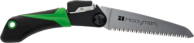 Hooyman MegaBite Handsaw and Hunter’s Combo Bone Saw with Heavy Duty Construction High Carbon Steel Blade Impulse Hardened Teeth and Ergonomic Over-Molded Handle for Camping Hunting and Outdoors