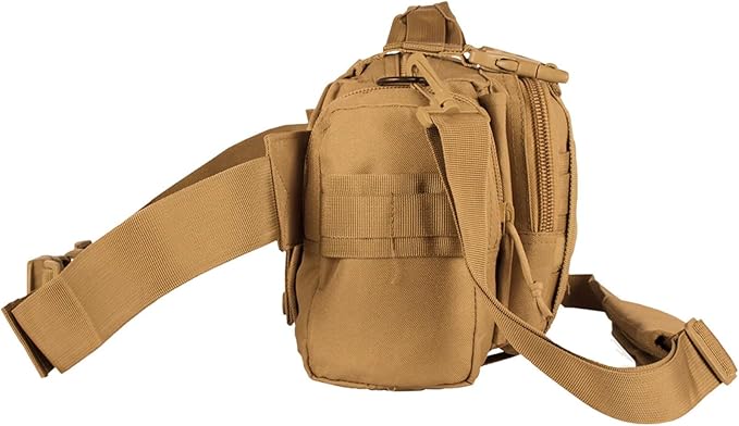 FOX OUTDOOR PRODUCTS Jumbo Modular Deployment Bag | Tactical Shoulder Bag Waist Pack &amp Go-Bag w/ Organizer Pockets &amp Webbing