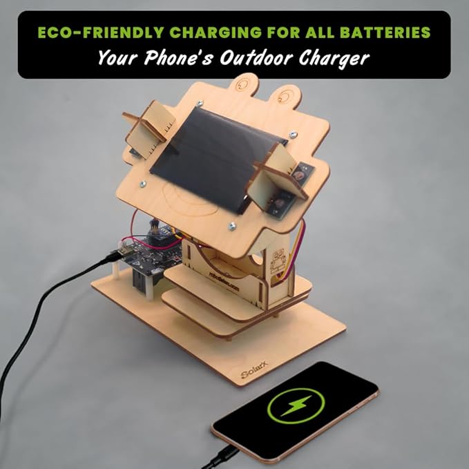 SolarX V2: Sun-Tracking Solar Panel DIY Kit with Arduino Nano Solar Sun Tracker Sytem with Electronic Components Educational Sun Tracker Kit Solar Coding Kit