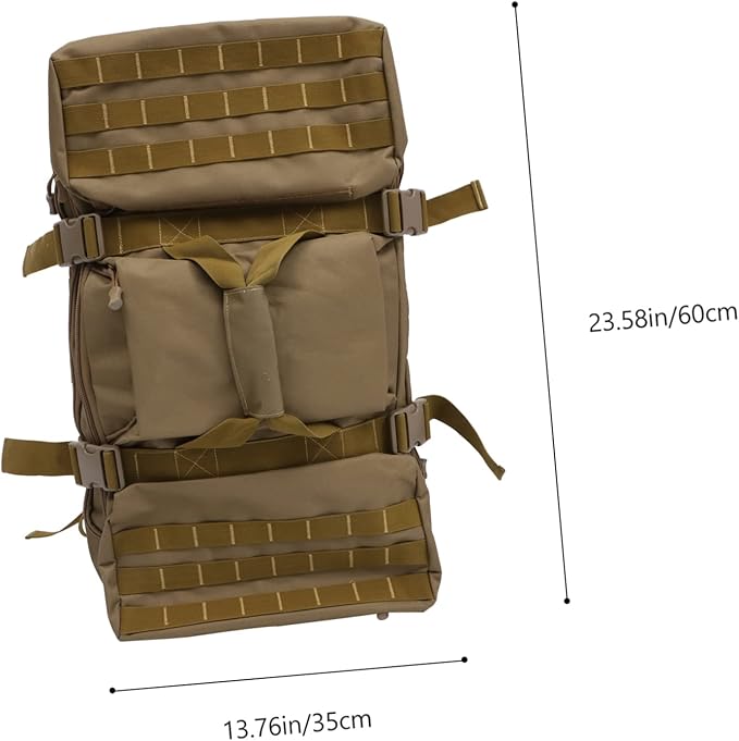 ABOOFAN Expandable Travel Backpack Knapsack Hiking Bag Fashion Military Bag Detachable Shoulder Strap for School Outdoor Adventure