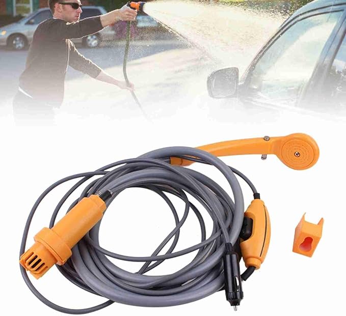 TARSHYRY Portable Camping Shower Adjustable Water Flow 2.5L / min Leakproof Outdoor Showerhead with 3D Water Outlets for Camping Hiking Pet Cleaning Car Washing