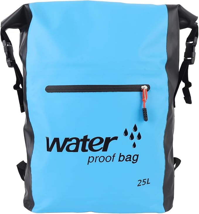 RiToEasysports Dry Bag25L Roll Top Backpack Sack Floating Drybag for Kayaking Rafting BoatingSwimming (Blue)